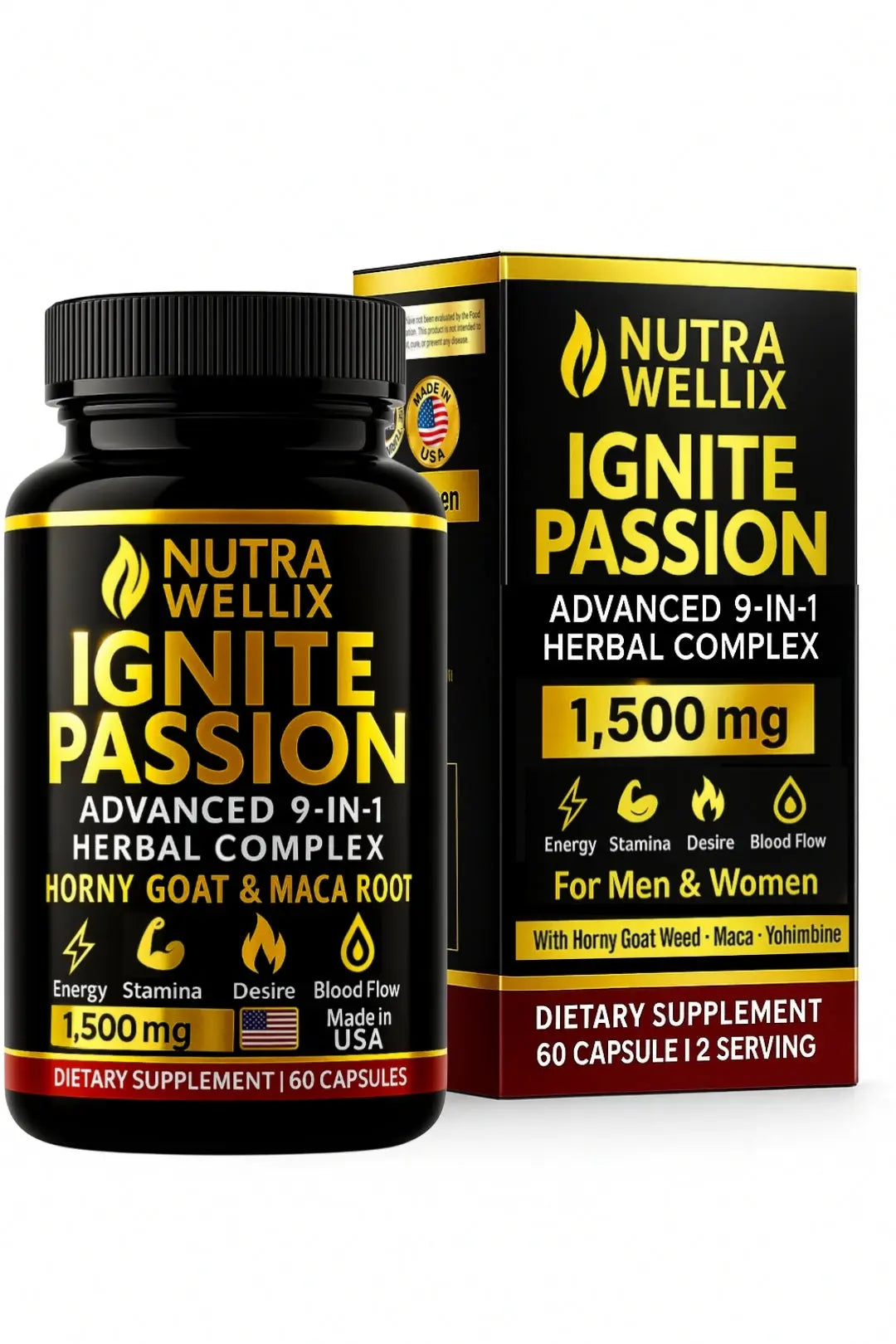 Ignite Passion Herbal Complex for Men & Women NutraWellix