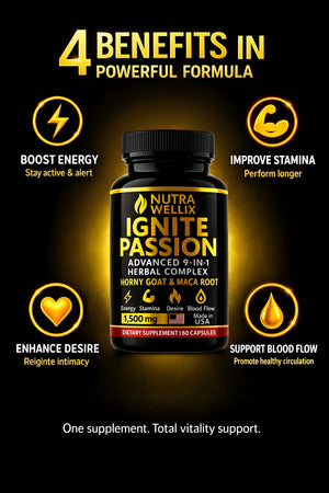 Ignite Passion Herbal Complex – Daily Vitality Support for Men & Women NutraWellix