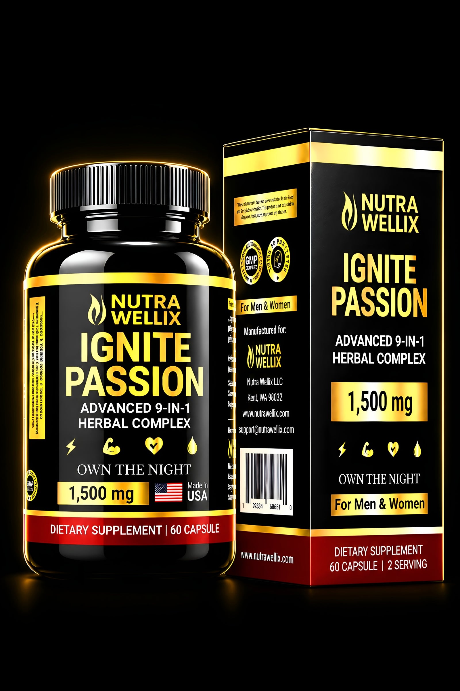 Ignite Passion Herbal Complex – Herbal Energy & Vitality Supplement NutraWellix