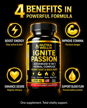 Ignite Passion Herbal Complex – Herbal Energy & Vitality Supplement NutraWellix